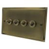 4 Gang 20 Amp 2 Way Toggle (Dolly) Light Switches