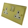 Double 13 Amp Socket - White Trim