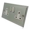 Double 13 Amp Socket - White Trim