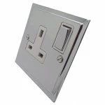 Single 13 Amp Socket - White Trim