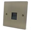 1 Gang Telephone Master Socket - Black Trim