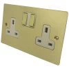 Double 13 Amp Socket - White Trim