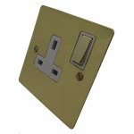 Single 13 Amp Socket - White Trim