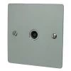 Single Isolated TV | Coaxial Socket - White Trim