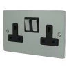 Double 13 Amp Socket - Black Trim
