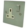 Single 13 Amp Socket - White Trim