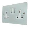 Double 13 Amp Socket - White Trim