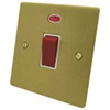 45 Amp Double Pole Switch - Single Plate - White Trim