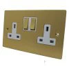 Double 13 Amp Socket - White Trim