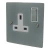 Single 13 Amp Socket - White Trim