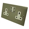 Double 13 Amp Socket - White Trim