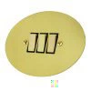 Ellipse Polished Brass Light Switch - 2