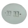 4 Gang 2 Way Light Switch - Quadruple light switch will work on one way or two way circuits : White Trim