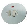 With Neon - Fused outlet with on | off switch and indicator light : White Trim