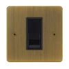 1 Gang Master Telephone Socket: Black Insert