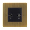 TV-Satellite Outlet: Black Insert