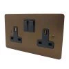 2 Gang 13 Amp Plug Socket