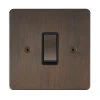 1 Gang 20 Amp 2 Way Switch: Black Insert