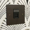 Executive Bronze Antique RJ45 Network Socket - 1