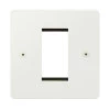 Single Modular Plate for 1 Module - White Trim