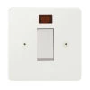 45 Amp Double Pole Switch - Single Plate - White Trim