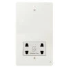 Shaver Socket 110 | 220V - White Trim