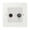 TV | Satellite Socket - White Trim