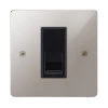 1 Gang Master Telephone Socket: Black Insert