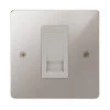 1 Gang Master Telephone Socket: White Insert