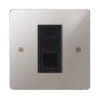 1 Gang RJ45 CAT 6 Socket: Black Insert