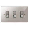 3 Gang 20 Amp 2 Way Switch: White Insert