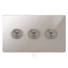 3 Gang 20 Amp 2 Way Toggle Light Switches