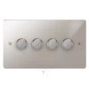 4 Gang 100W 2 Way LED (Trailing Edge) Dimmer (Min Load 1W, Max Load 100W)