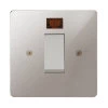 45 Amp Double Pole Switch with Neon: White Insert