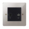 TV-Satellite Outlet: Black Insert