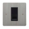 1 Gang Master Telephone Socket: Black Insert