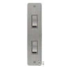 2 Gang 20 Amp 2 Way Switch: White Insert