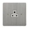 1 Gang 2 Amp Round Pin Socket: White Insert