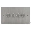 4 Gang 100W 2 Way LED (Trailing Edge) Dimmer (Min Load 1W, Max Load 100W)