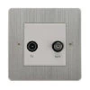 TV-Satellite Outlet: White Insert