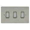 3 Gang 20 Amp 2 Way Switch: White Insert