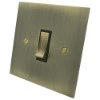 1 Gang 20 Amp 2 Way Light Switch: Black Insert