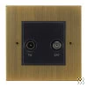 TV-Satellite Outlet: Black Insert