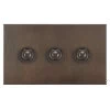 3 Gang Retractive Push Button Switch