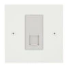 1 Gang RJ45 CAT 6 Socket: White Insert