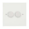 2 Gang 100W 2 Way LED (Trailing Edge) Dimmer (Min Load 1W, Max Load 100W)