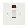 20 Amp Double Pole Switch: White Trim