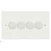 4 Gang 100W 2 Way LED (Trailing Edge) Dimmer (Min Load 1W, Max Load 100W)