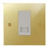 1 Gang Master Telephone Socket: White Insert