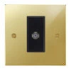 1 Gang Satellite Socket Outlet: Black Insert